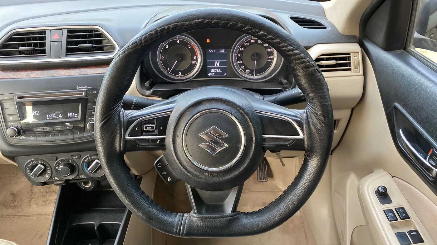 2018 Maruti Dzire VDI AMT, Diesel, Automatic, 86,032 km, Steering Wheel Close Up