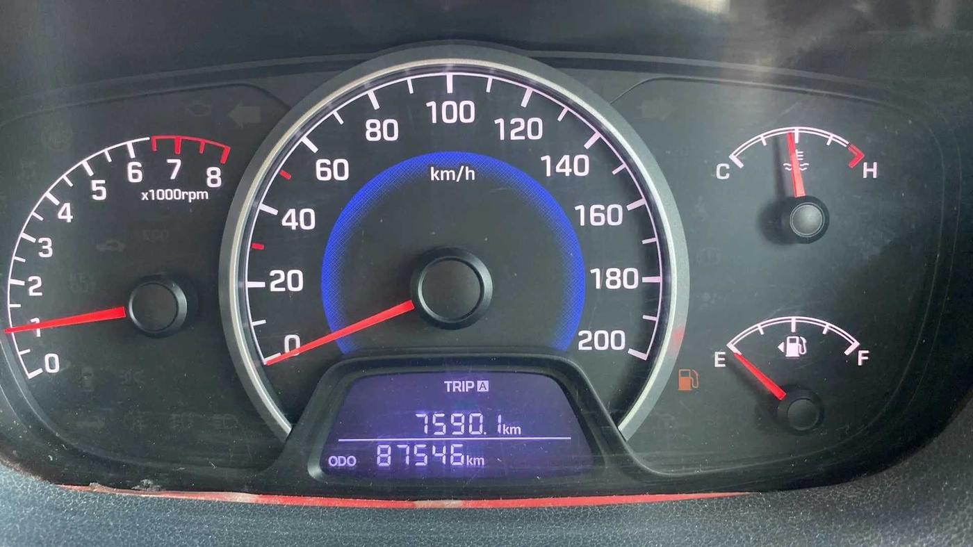 2017 Hyundai Grand i10 SPORTZ 1.2 KAPPA VTVT, CNG, Manual, 87,677 km, Odometer Image