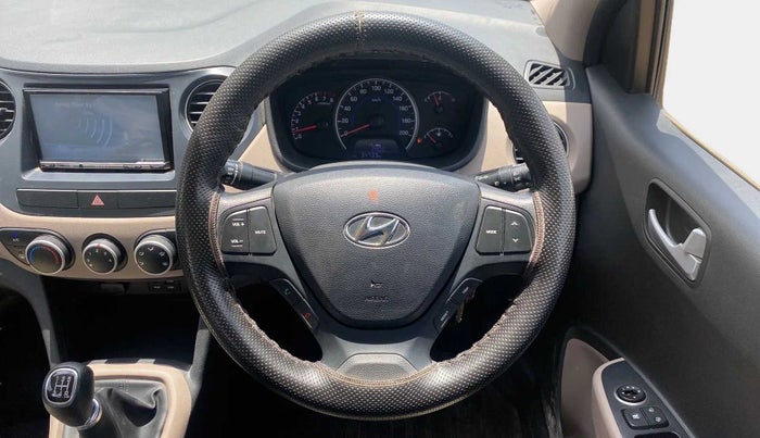 2017 Hyundai Grand i10 SPORTZ 1.2 KAPPA VTVT, Petrol, Manual, 34,719 km, Steering Wheel Close Up