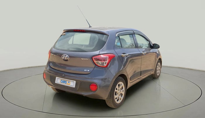2017 Hyundai Grand i10 SPORTZ 1.2 KAPPA VTVT, Petrol, Manual, 34,719 km, Right Back Diagonal