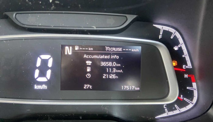 2023 KIA SONET HTX 1.0 IMT, Petrol, Manual, 17,514 km, Odometer Image