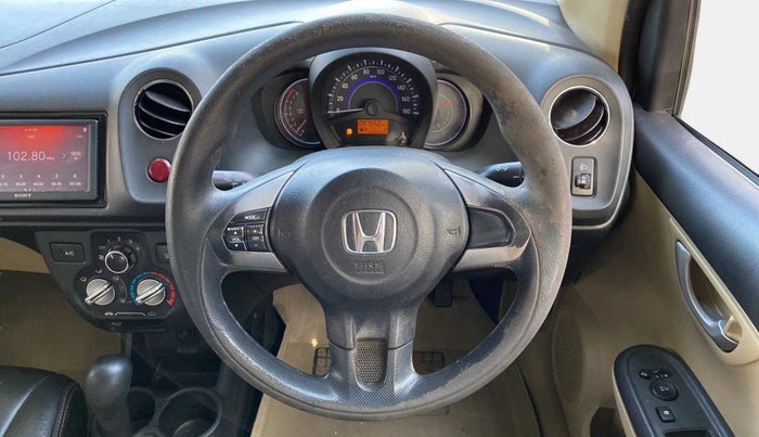 2015 Honda Brio VX AT, Petrol, Automatic, 97,709 km, Steering Wheel Close Up