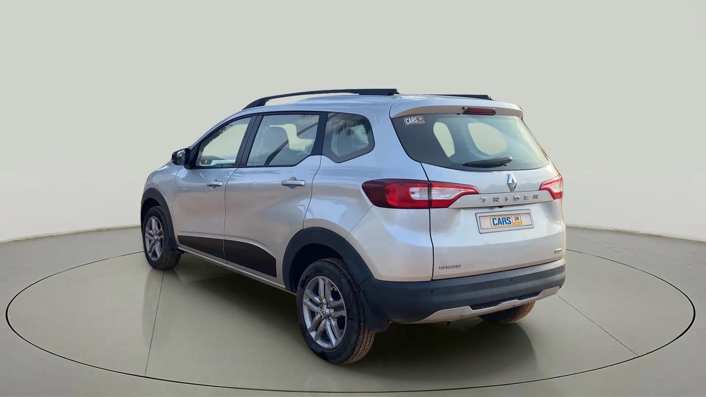 2022 Renault TRIBER RXZ AMT, Petrol, Automatic, 7,636 km, Left Back Diagonal