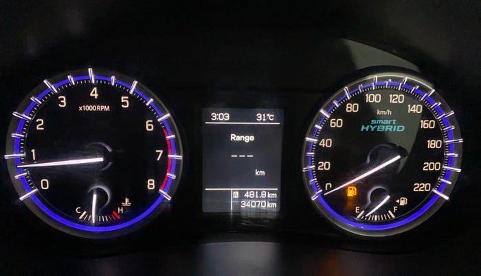 2021 Maruti S Cross SIGMA 1.5, Petrol, Manual, 34,031 km, Odometer Image