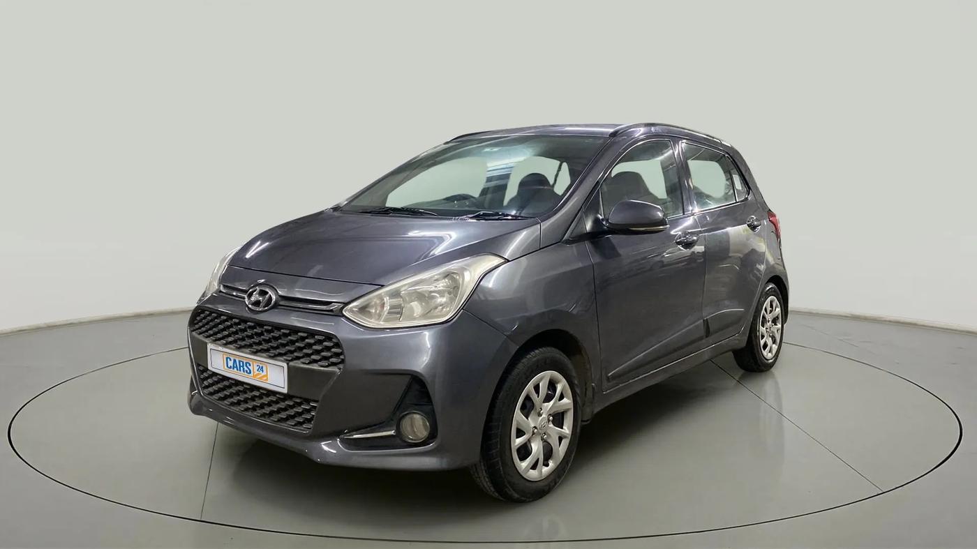 2018 Hyundai Grand i10 SPORTZ 1.2 KAPPA VTVT, CNG, Manual, 78,127 km, Left Front Diagonal