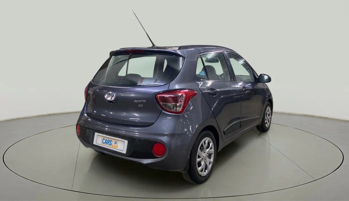 2018 Hyundai Grand i10 SPORTZ 1.2 KAPPA VTVT, CNG, Manual, 78,127 km, Right Back Diagonal