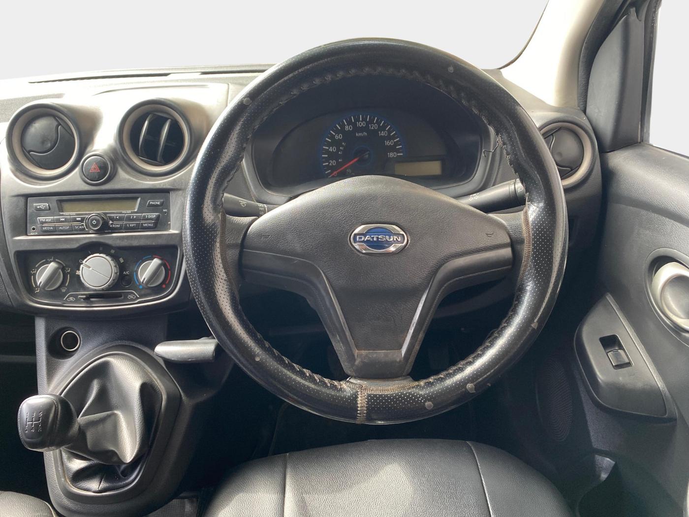 2018 Datsun Go Plus T, Petrol, Manual, 60,293 km, Steering Wheel Close Up