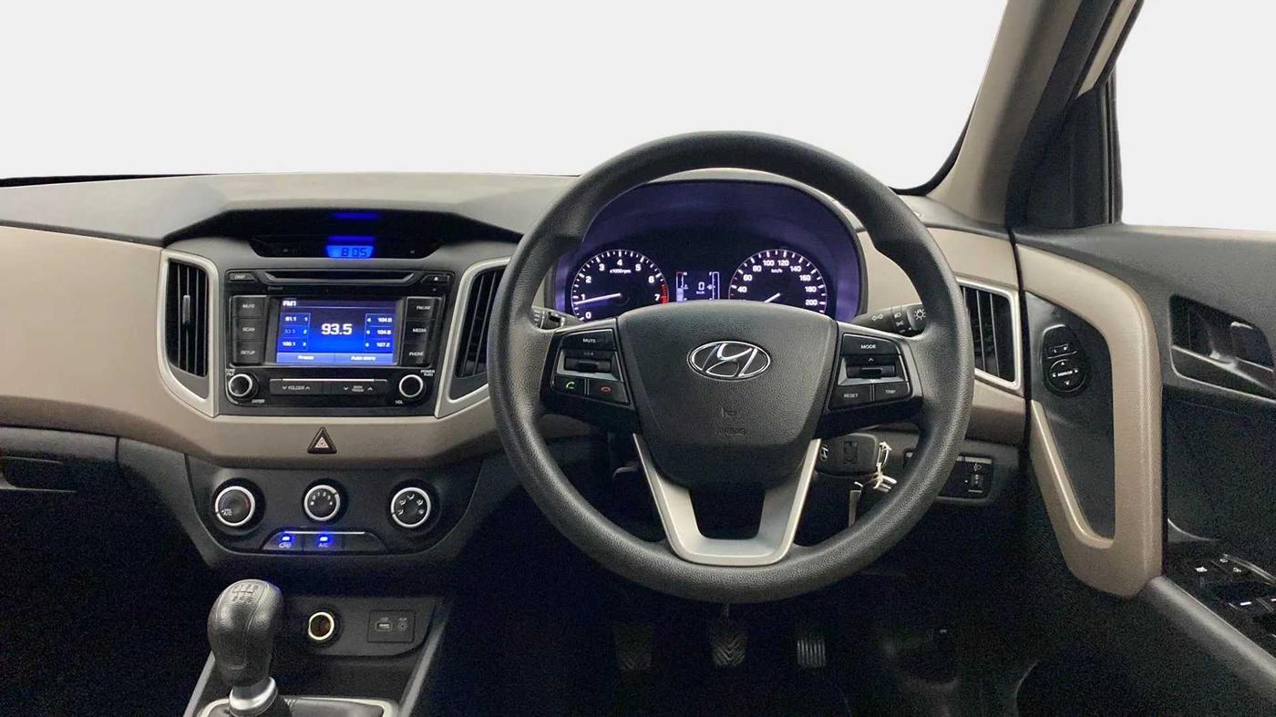 2017 Hyundai Creta E PLUS 1.6 PETROL, Petrol, Manual, 32,146 km, Steering Wheel Close Up
