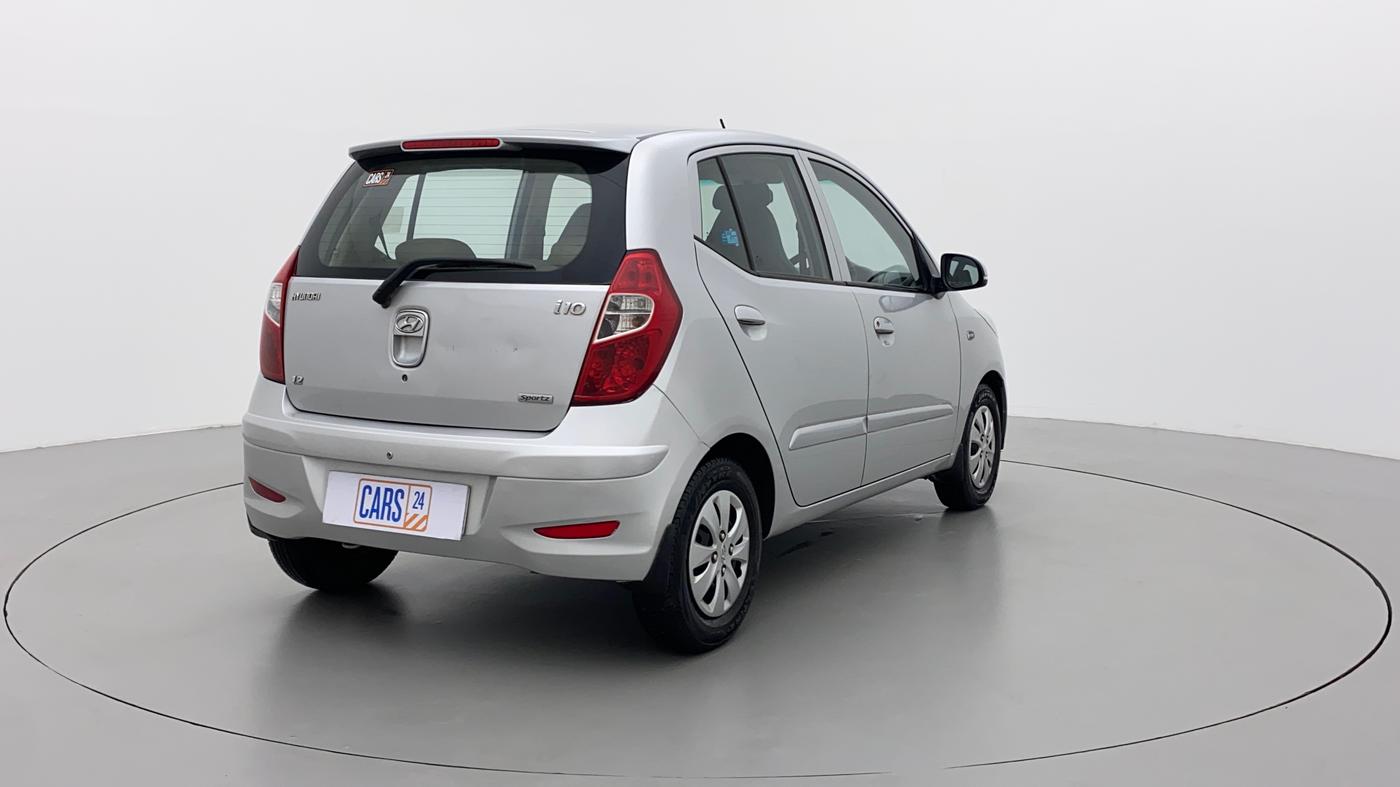 2012 Hyundai i10 SPORTZ 1.2, Petrol, Manual, 33,340 km, Right Back Diagonal