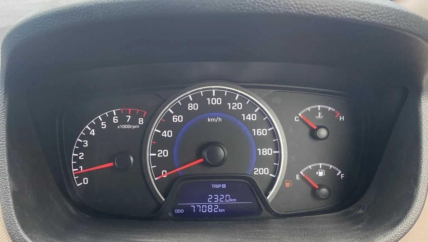 2017 Hyundai Grand i10 MAGNA 1.2 KAPPA VTVT, CNG, Manual, 77,433 km, Odometer Image