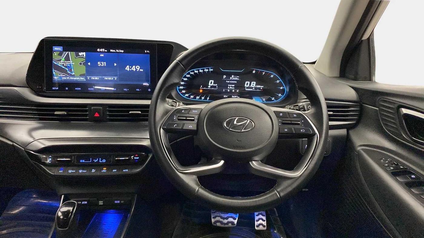 2021 Hyundai NEW I20 ASTA (O) 1.0 TURBO GDI DCT, Petrol, Automatic, 39,662 km, Steering Wheel Close Up