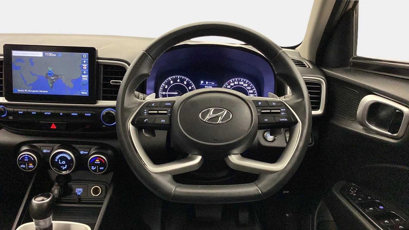 2021 Hyundai VENUE SX PLUS 1.0 TURBO DCT, Petrol, Automatic, 17,602 km, Steering Wheel Close Up