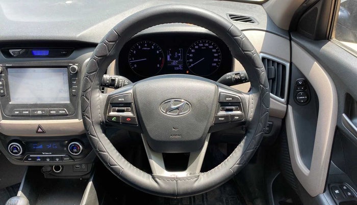 2017 Hyundai Creta SX PLUS 1.6 PETROL, Petrol, Manual, 50,621 km, Steering Wheel Close Up