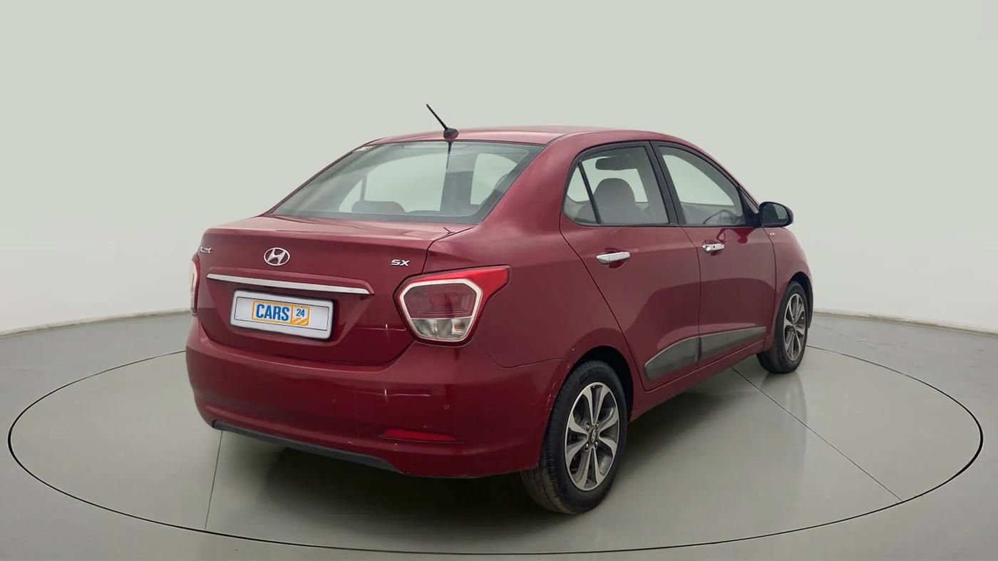 2014 Hyundai Xcent SX 1.2 (O), Petrol, Manual, 53,582 km, Right Back Diagonal