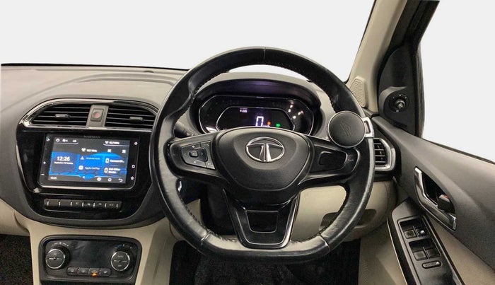 2022 Tata TIGOR XZ PLUS CNG LEATHERETTE PACK, CNG, Manual, 32,948 km, Steering Wheel Close Up