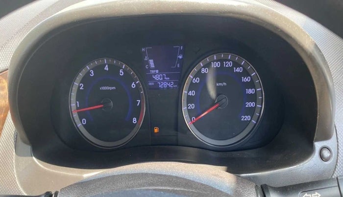 2016 Hyundai Verna 1.6 VTVT SX, Petrol, Manual, 72,851 km, Odometer Image