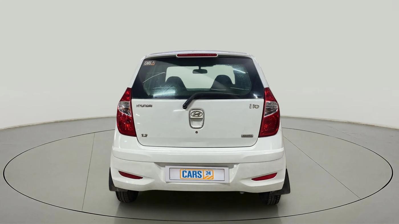 2011 Hyundai i10 SPORTZ 1.2, Petrol, Manual, 87,665 km, Back/Rear