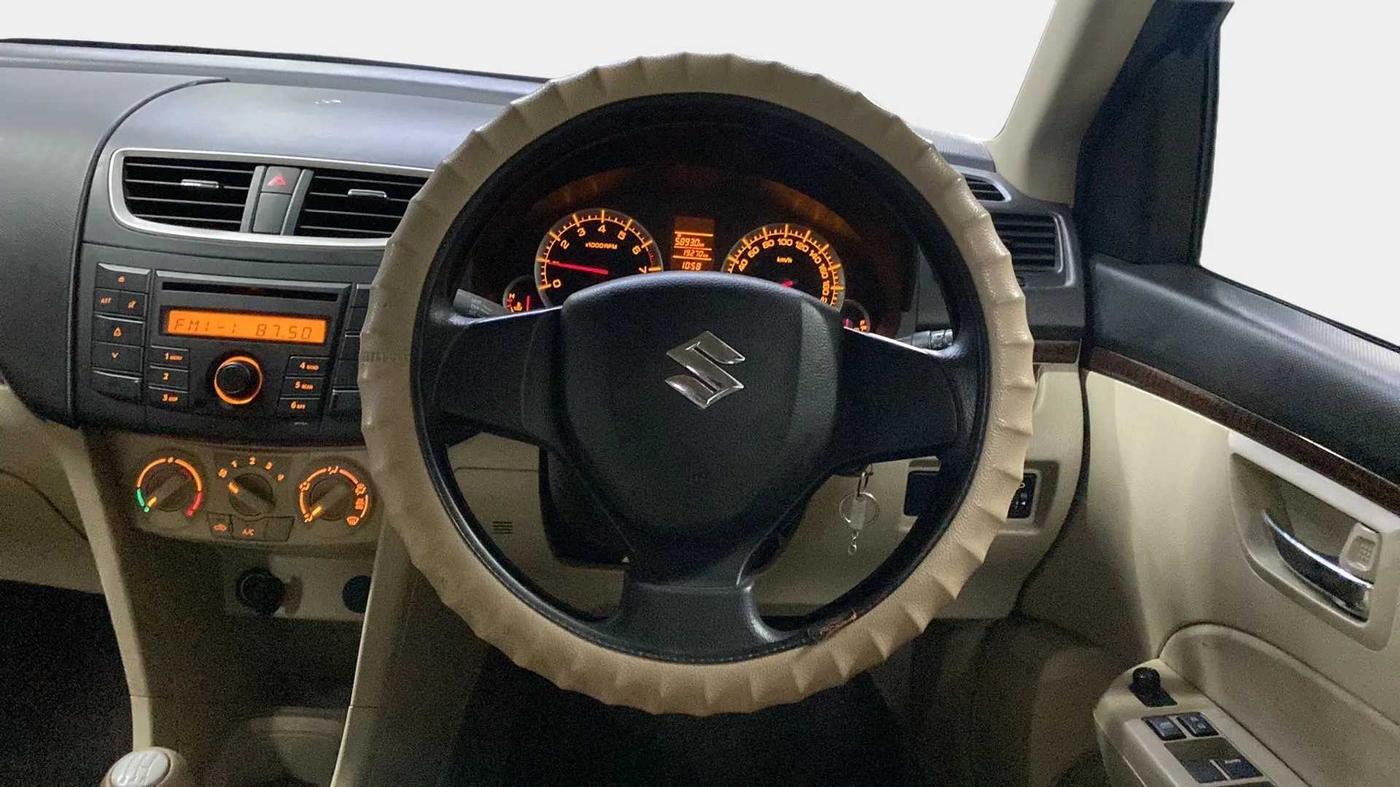 2014 Maruti Swift Dzire VXI, Petrol, Manual, 19,223 km, Steering Wheel Close Up