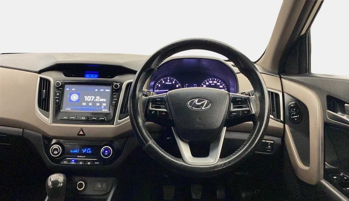 2017 Hyundai Creta SX PLUS 1.6 PETROL, Petrol, Manual, 1,14,837 km, Steering Wheel Close Up