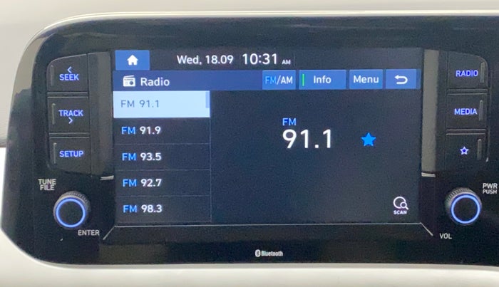 2020 Hyundai GRAND I10 NIOS SPORTZ AMT 1.2 KAPPA VTVT, Petrol, Automatic, 19,773 km, Infotainment System