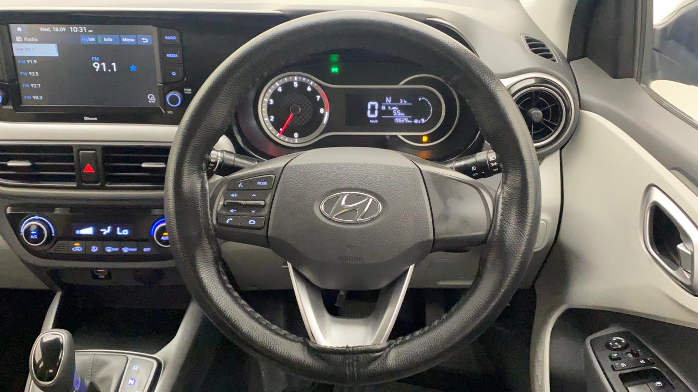 2020 Hyundai GRAND I10 NIOS SPORTZ AMT 1.2 KAPPA VTVT, Petrol, Automatic, 19,773 km, Steering Wheel Close Up