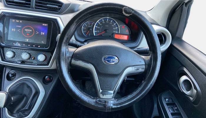 2019 Datsun Go Plus T(O), Petrol, Manual, 80,257 km, Steering Wheel Close Up