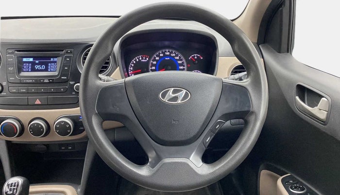 2014 Hyundai Grand i10 SPORTZ 1.2 KAPPA VTVT, Petrol, Manual, 86,593 km, Steering Wheel Close Up