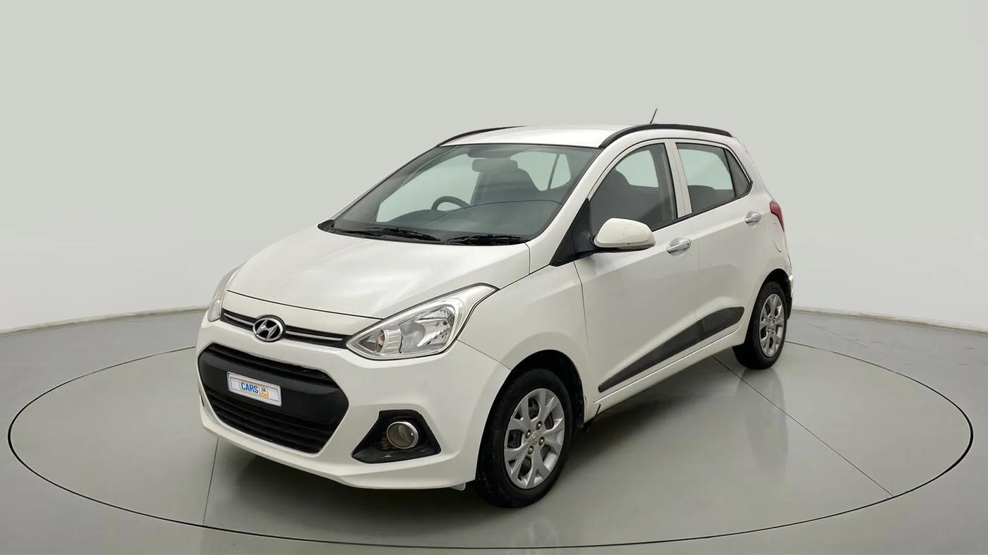 2014 Hyundai Grand i10 SPORTZ 1.2 KAPPA VTVT, Petrol, Manual, 86,593 km, Left Front Diagonal