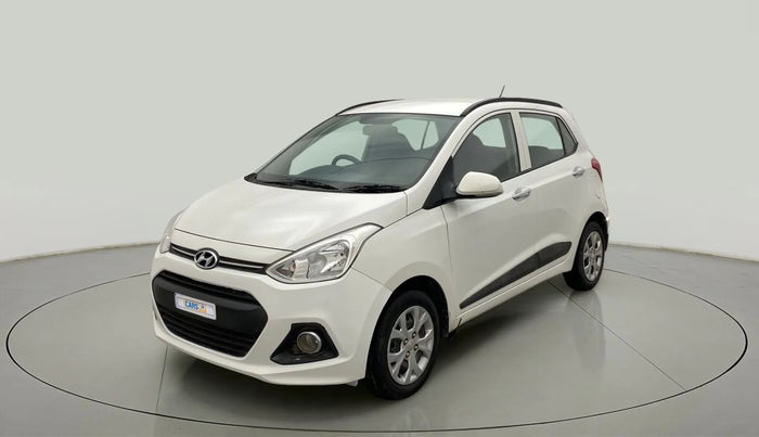 2014 Hyundai Grand i10 SPORTZ 1.2 KAPPA VTVT, Petrol, Manual, 86,593 km, Left Front Diagonal