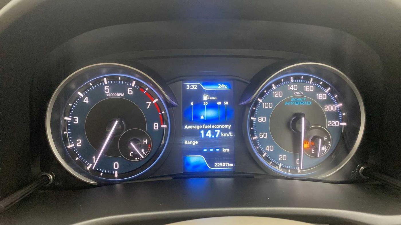 2023 Maruti Ertiga ZXI+ SHVS, Petrol, Manual, 22,505 km, Odometer Image