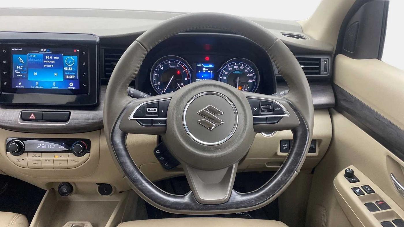 2023 Maruti Ertiga ZXI+ SHVS, Petrol, Manual, 22,505 km, Steering Wheel Close Up