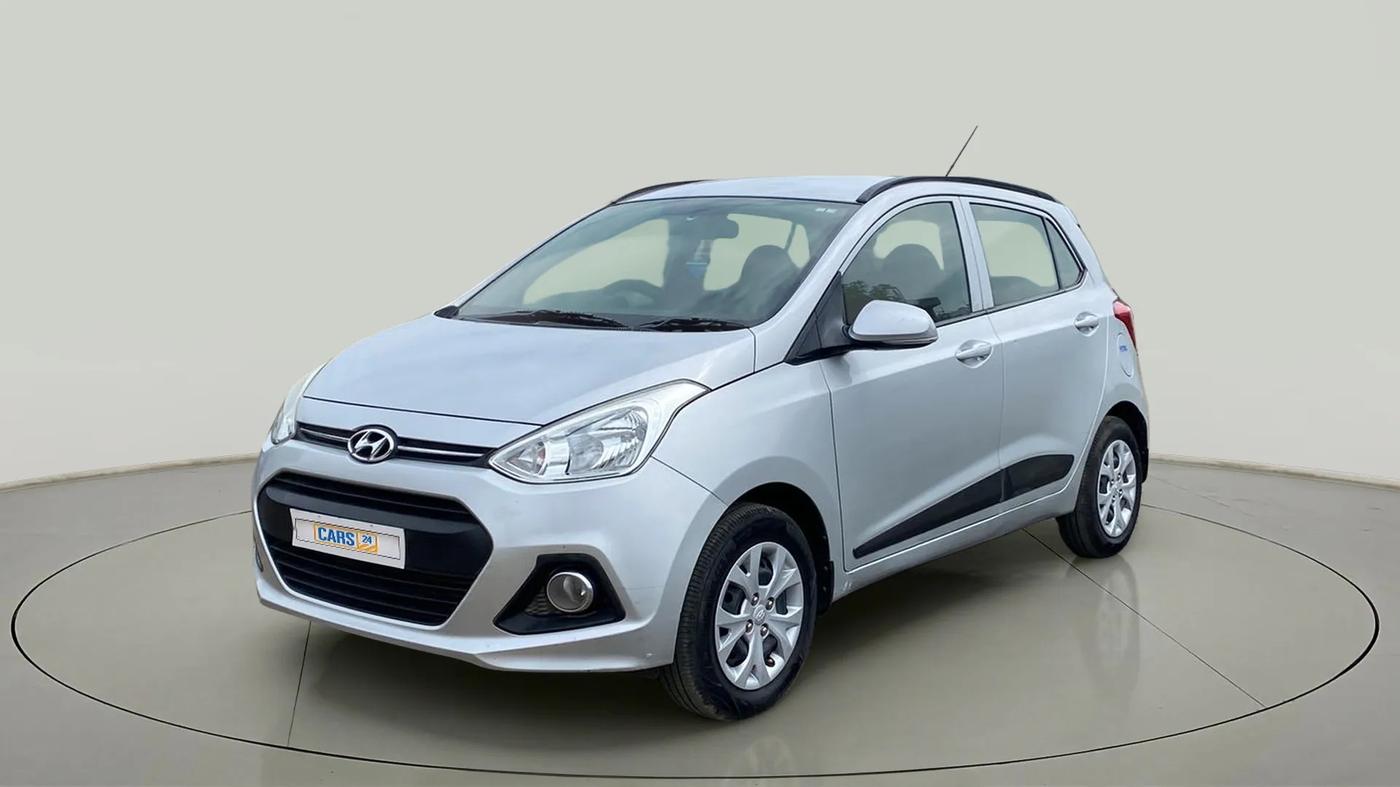 2016 Hyundai Grand i10 SPORTZ 1.2 KAPPA VTVT, Petrol, Manual, 24,438 km, Left Front Diagonal