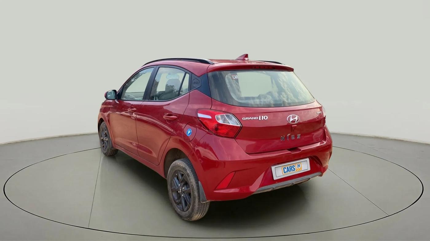 2020 Hyundai GRAND I10 NIOS SPORTZ AMT 1.2 KAPPA VTVT, Petrol, Automatic, 37,438 km, Left Back Diagonal