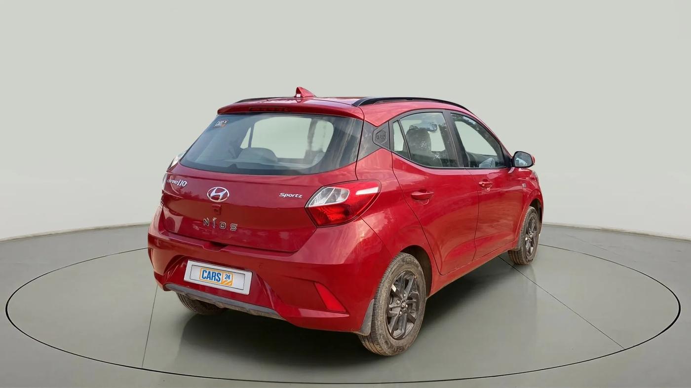 2020 Hyundai GRAND I10 NIOS SPORTZ AMT 1.2 KAPPA VTVT, Petrol, Automatic, 37,438 km, Right Back Diagonal