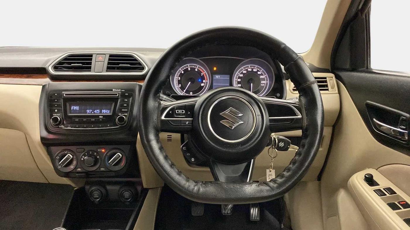 2017 Maruti Dzire VXI, Petrol, Manual, 49,389 km, Steering Wheel Close Up