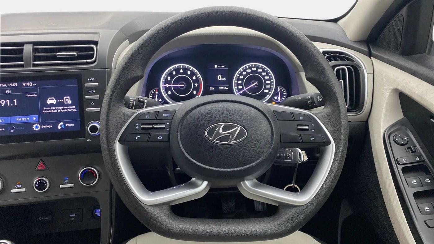 2021 Hyundai Creta EX 1.5 PETROL, Petrol, Manual, 20,492 km, Steering Wheel Close Up