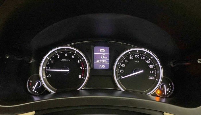 2017 Maruti Ciaz ALPHA 1.4 PETROL, Petrol, Manual, 1,03,895 km, Odometer Image