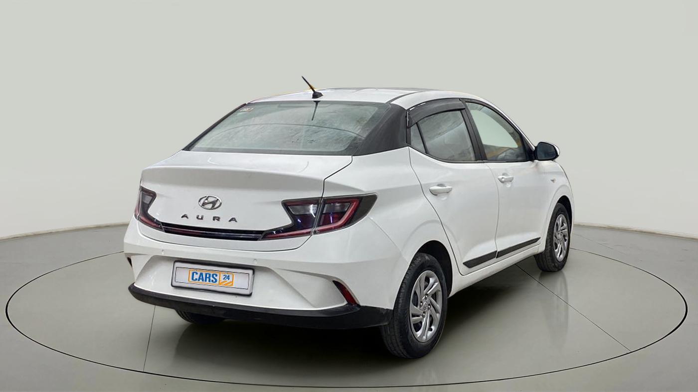 2021 Hyundai AURA S 1.2 CNG, CNG, Manual, 40,162 km, Right Back Diagonal