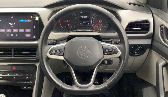 2021 Volkswagen TAIGUN HIGHLINE 1.0 TSI MT, Petrol, Manual, 23,922 km, Steering Wheel Close Up