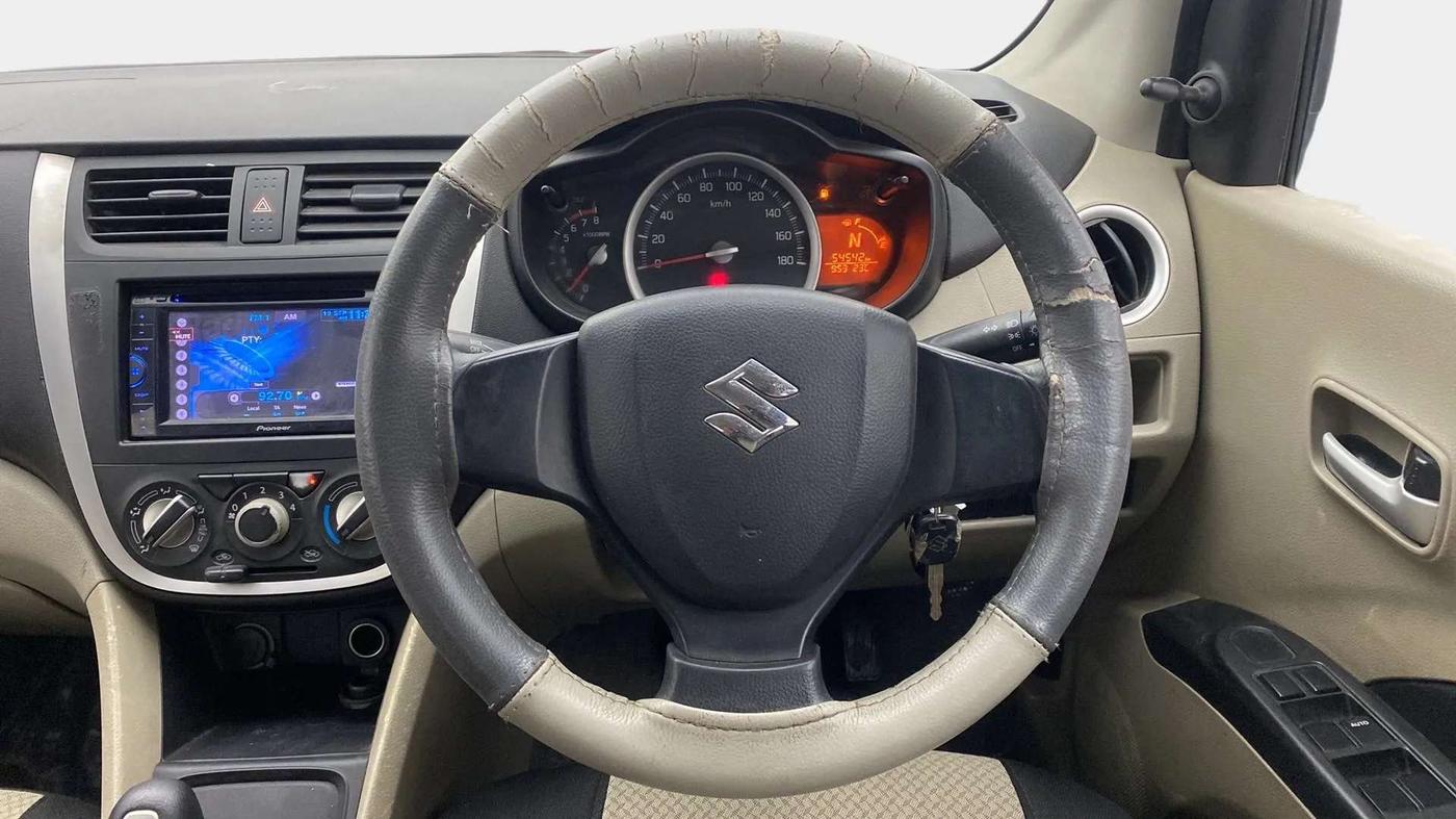2014 Maruti Celerio VXI AMT, Petrol, Automatic, 54,705 km, Steering Wheel Close Up