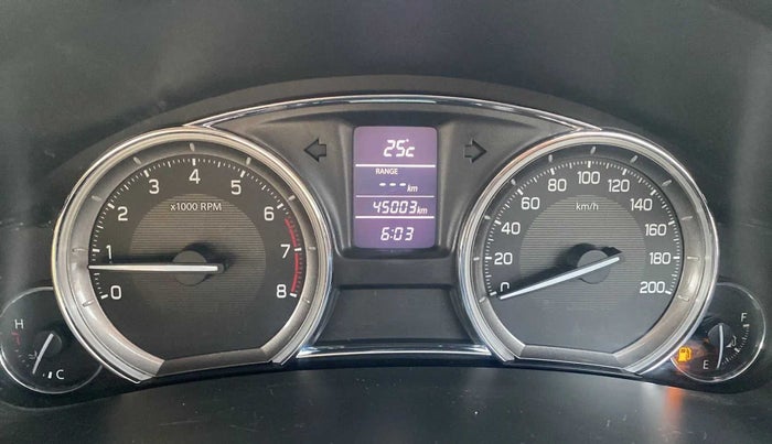 2017 Maruti Ciaz ZETA 1.4  MT PETROL, Petrol, Manual, 45,015 km, Odometer Image