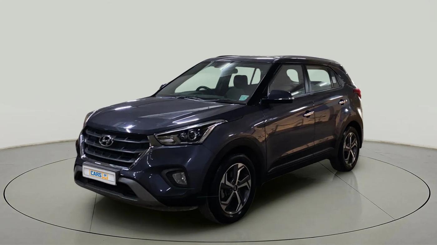 2019 Hyundai Creta SX AT 1.6 PETROL, Petrol, Automatic, 70,437 km, Left Front Diagonal