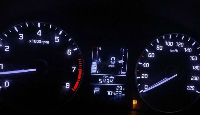 2019 Hyundai Creta SX AT 1.6 PETROL, Petrol, Automatic, 70,437 km, Odometer Image