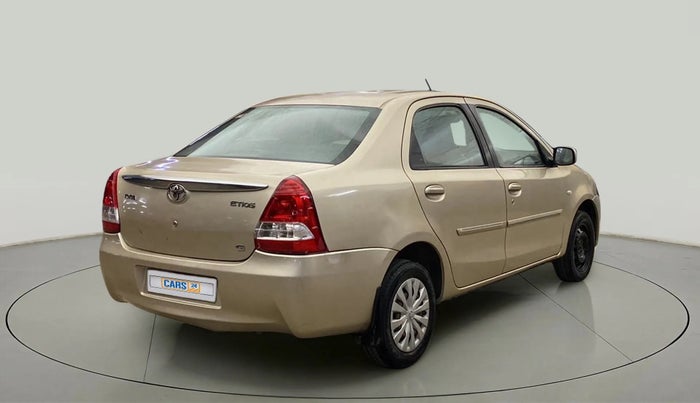 2012 Toyota Etios G, Petrol, Manual, 1,08,265 km, Right Back Diagonal