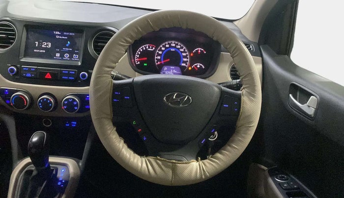 2018 Hyundai Grand i10 SPORTZ AT 1.2 KAPPA VTVT, Petrol, Automatic, 16,395 km, Steering Wheel Close Up