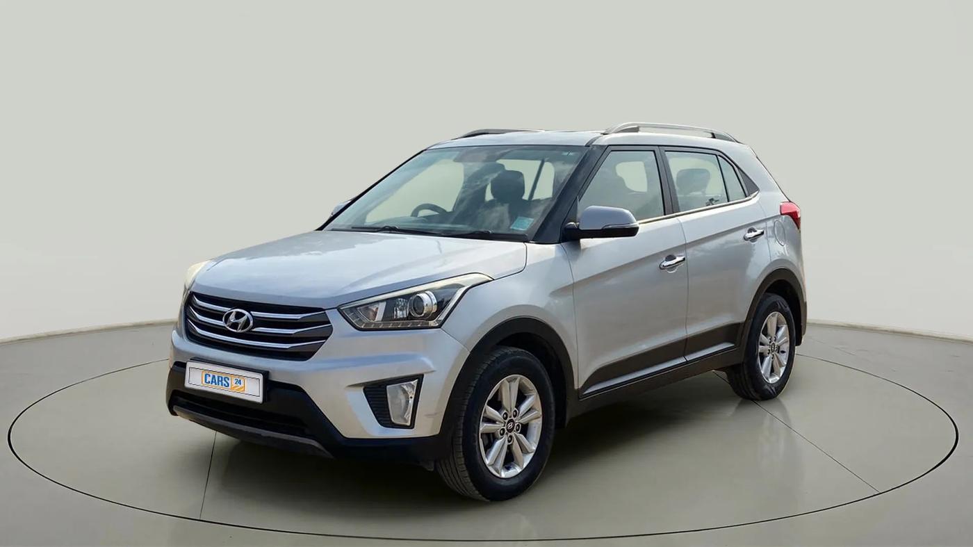 2017 Hyundai Creta SX PLUS 1.6 PETROL, Petrol, Manual, 65,390 km, Left Front Diagonal