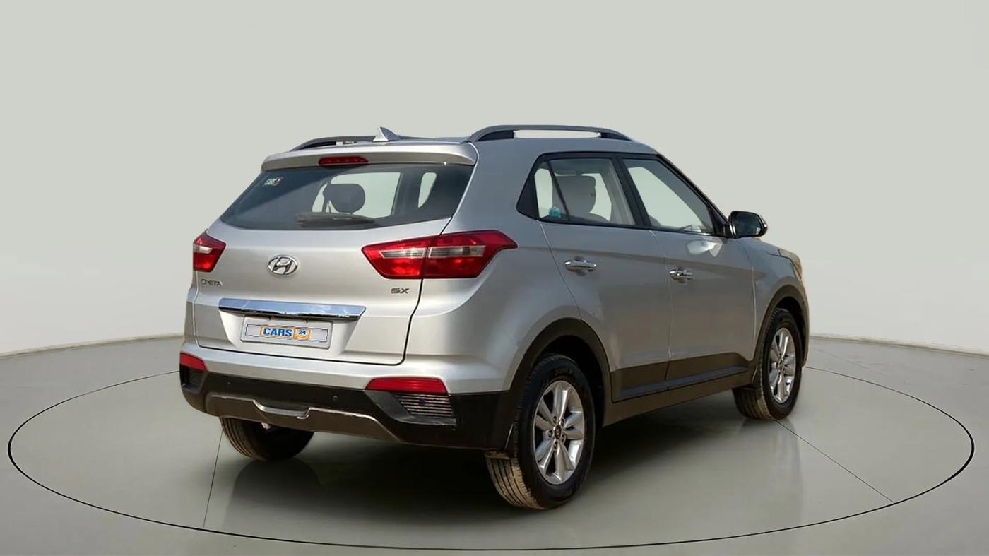 2017 Hyundai Creta SX PLUS 1.6 PETROL, Petrol, Manual, 65,390 km, Right Back Diagonal