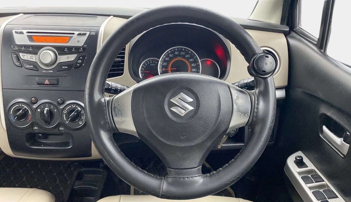 2015 Maruti Wagon R 1.0 VXI, Petrol, Manual, 65,338 km, Steering Wheel Close Up