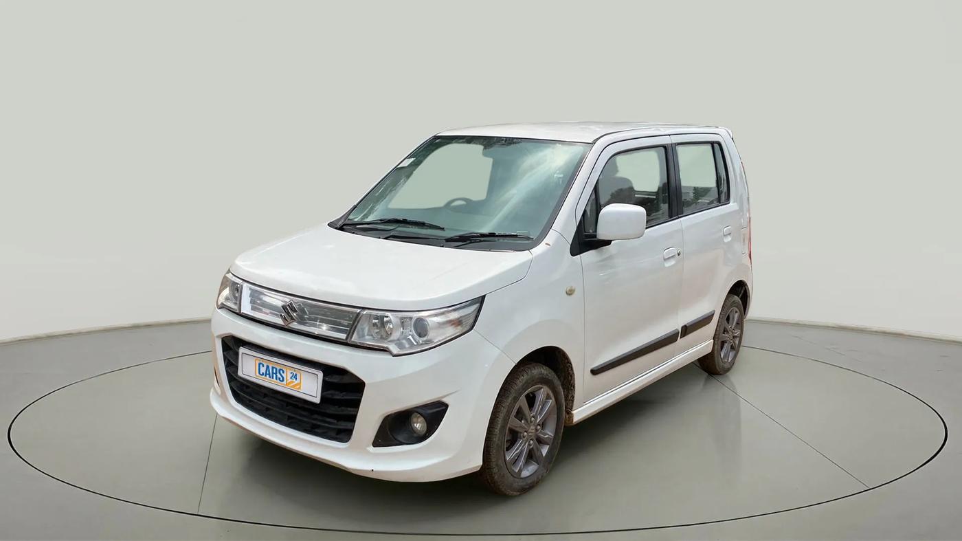2017 Maruti Wagon R 1.0 VXI + (O) AMT, CNG, Automatic, 50,158 km, Left Front Diagonal