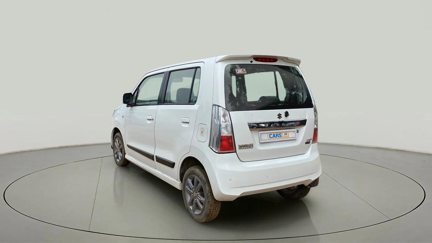 2017 Maruti Wagon R 1.0 VXI + (O) AMT, CNG, Automatic, 50,158 km, Left Back Diagonal